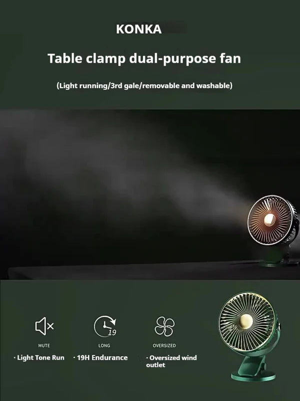 π¬οΈβ¨ Multifunctional Clip-On Digital Display Small Fan β Stay Cool Anywhere, Anytime! π¨