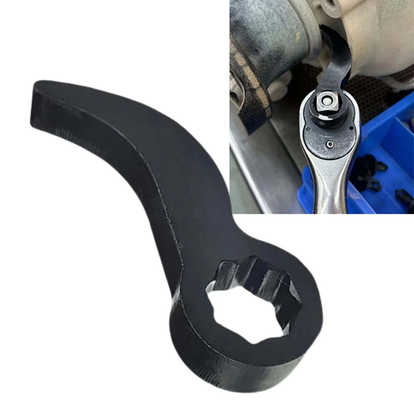 🔧 1/2Pcs Heavy-Duty Crowbar Adapter Head Tools | Rustproof & Corrosion Resistant Pry Bar Wrench Head for Car Repairs 🚗🛠️