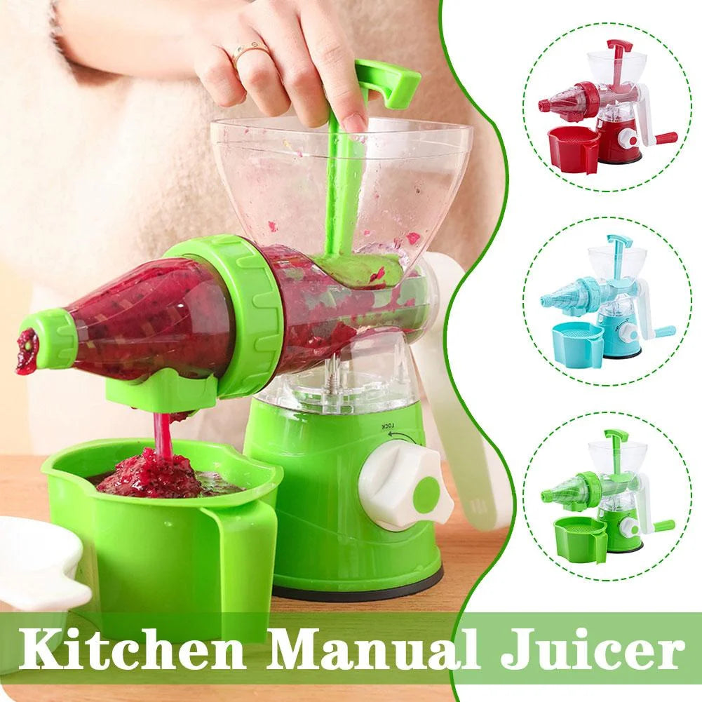 🍊🔧 Hand-Cranked Manual Juicer | Fresh Fruit Squeezer for Healthy Living 🧃💪