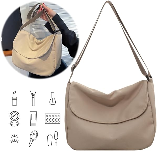 π Multi-Pocket Nylon Crossbody Bag | Lightweight Messenger Bag for Work & Travel βοΈπ