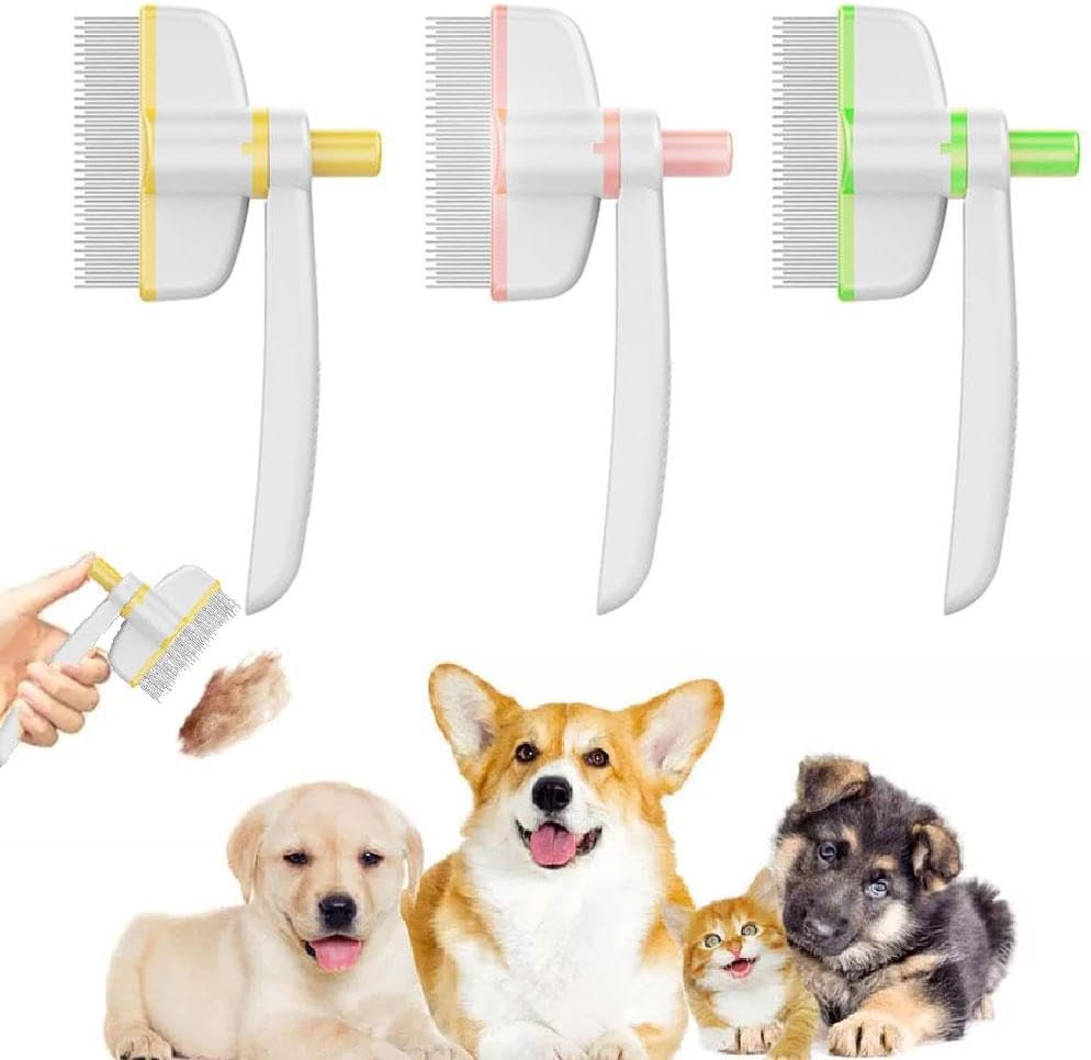 πΎ 2025 Upgraded Cat & Dog Grooming Comb πΆπ± Say goodbye to fur mess & hello to happy pets! π
