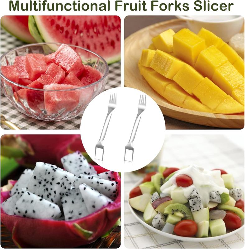 🍉 Effortless Fruit Prep-49% OFF-✨ 2-in-1 Fruit Cutter & Fork – For Quick and Easy Fruit Serving! 🍓