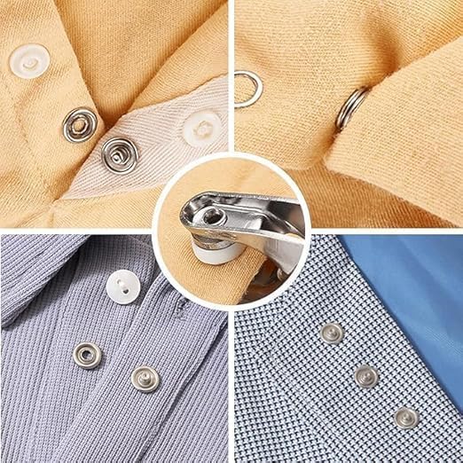 🧰 Metal Snap Button Tool Kit 🪡 | DIY Rivet Fastener Set for Clothes, Bags, Leather & Crafts 👜👖