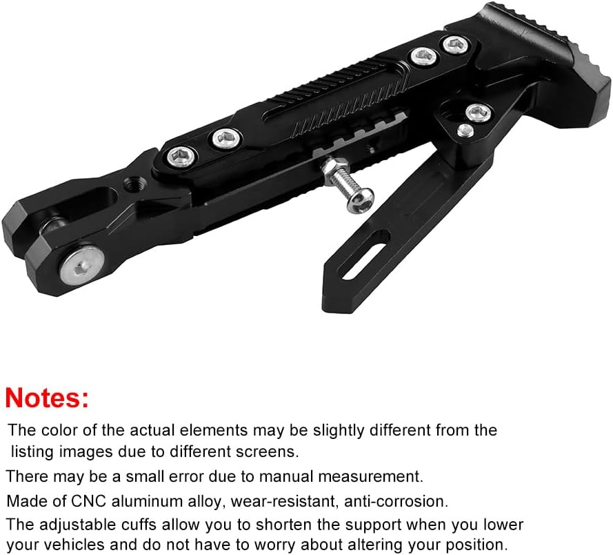 ποΈ Aluminum Adjustable Motorcycle Kickstand | Universal Scooter Side Stand π¦π§