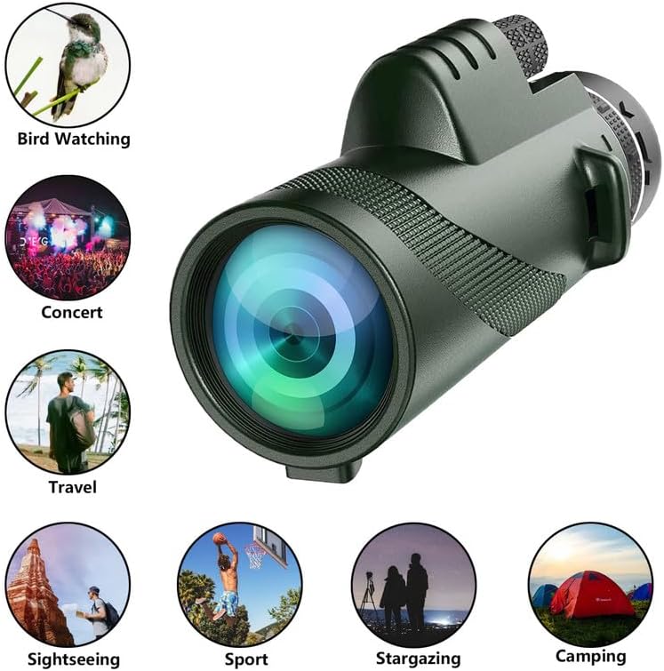 π 80X100 HD Monocular Telescope π±β¨ | High Power Zoom with Smartphone Holder & Tripod | Compact & Clear for Outdoor Adventures! ποΈπ·