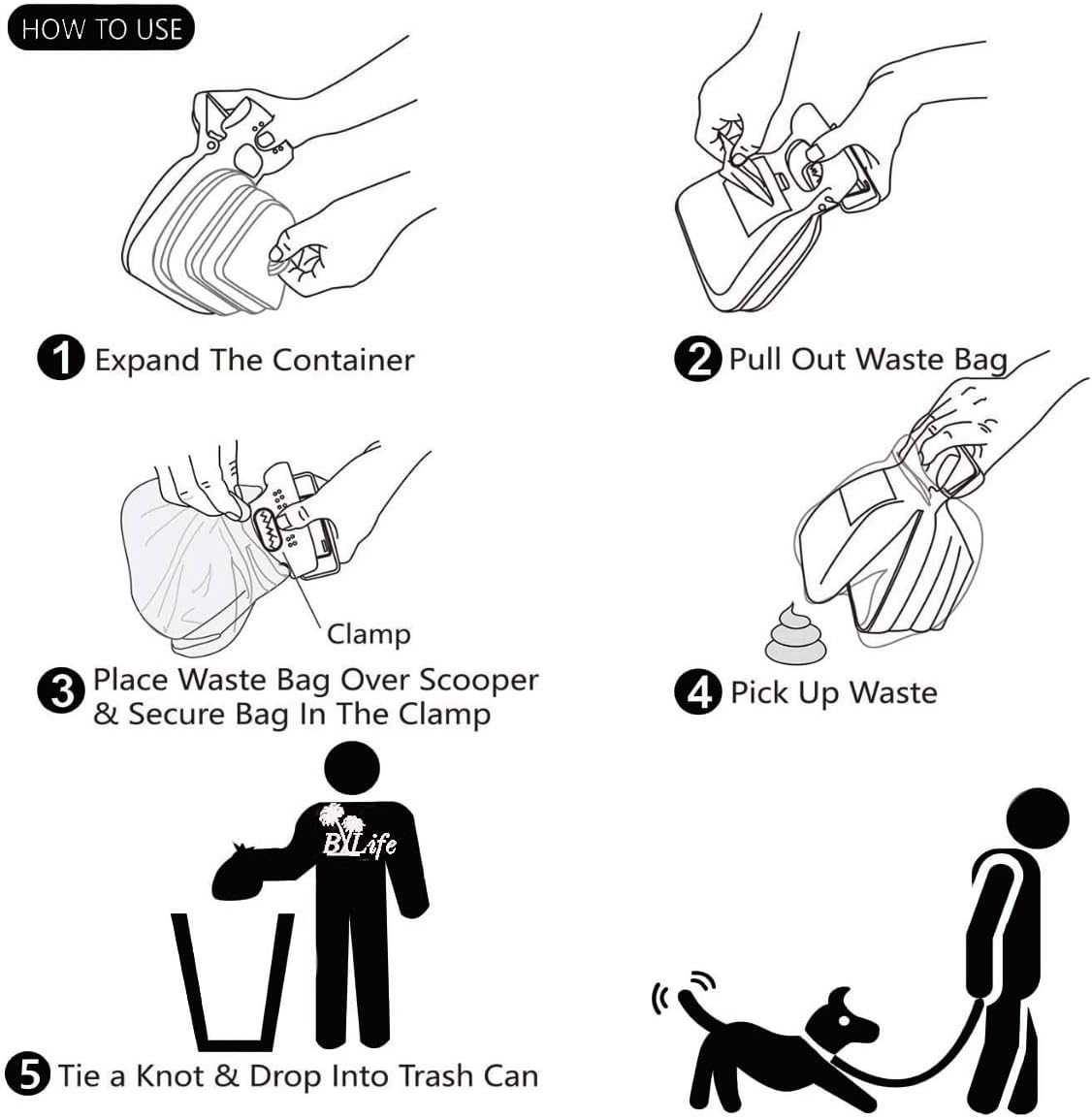 πΎβ¨ Portable Dog Litter Scooper with Bag β Clean Up Made Easy! π