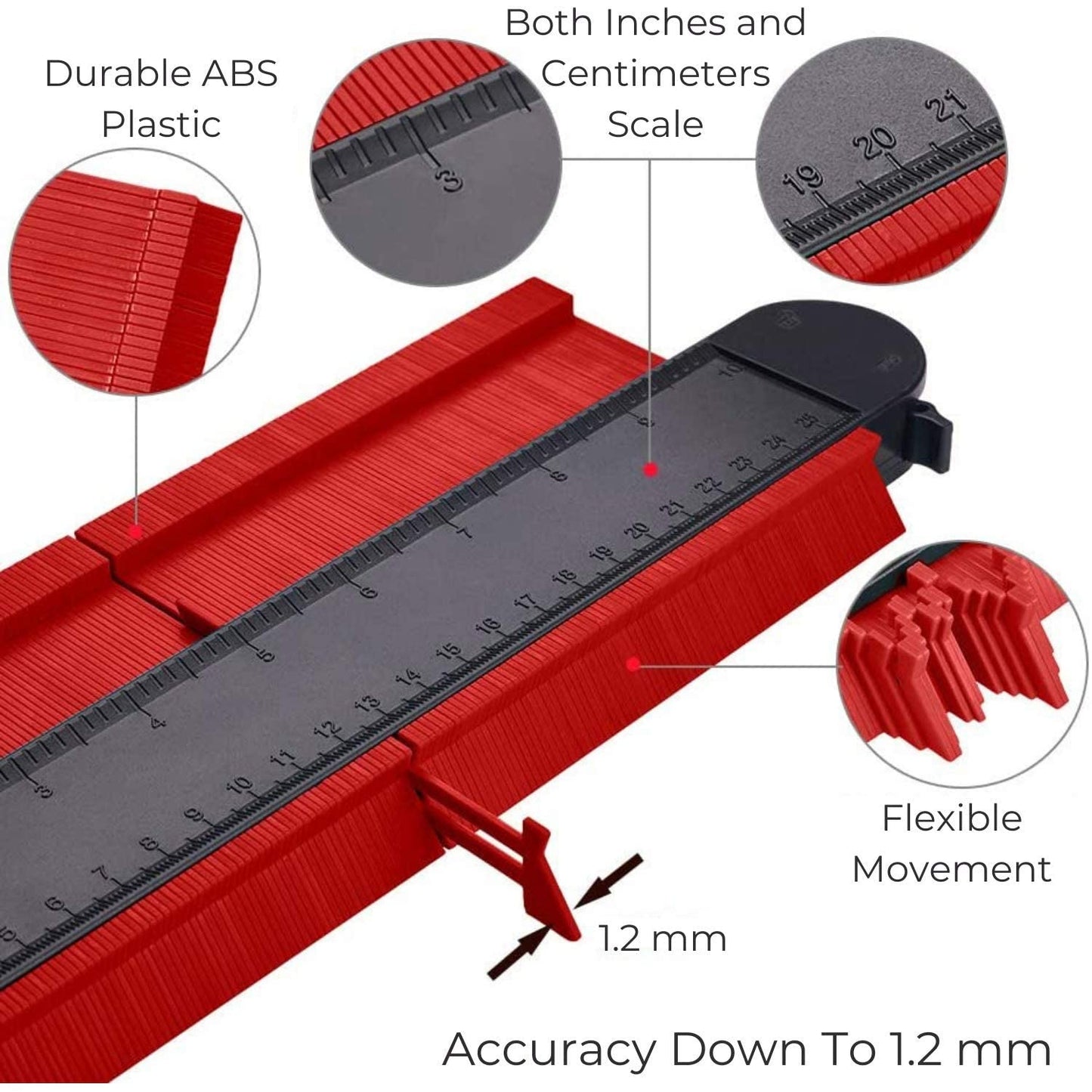 ππ΄ Contour Scale Measurement Tool (Red) β Accurate & Easy to Use!