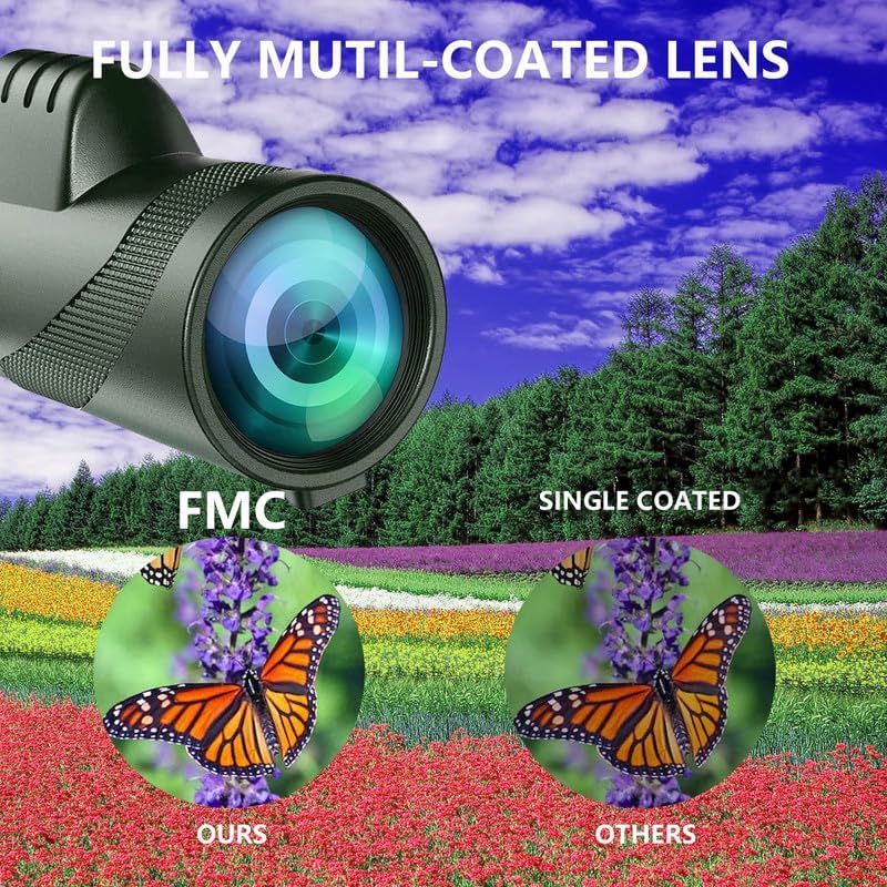 π 80X100 HD Monocular Telescope π±β¨ | High Power Zoom with Smartphone Holder & Tripod | Compact & Clear for Outdoor Adventures! ποΈπ·