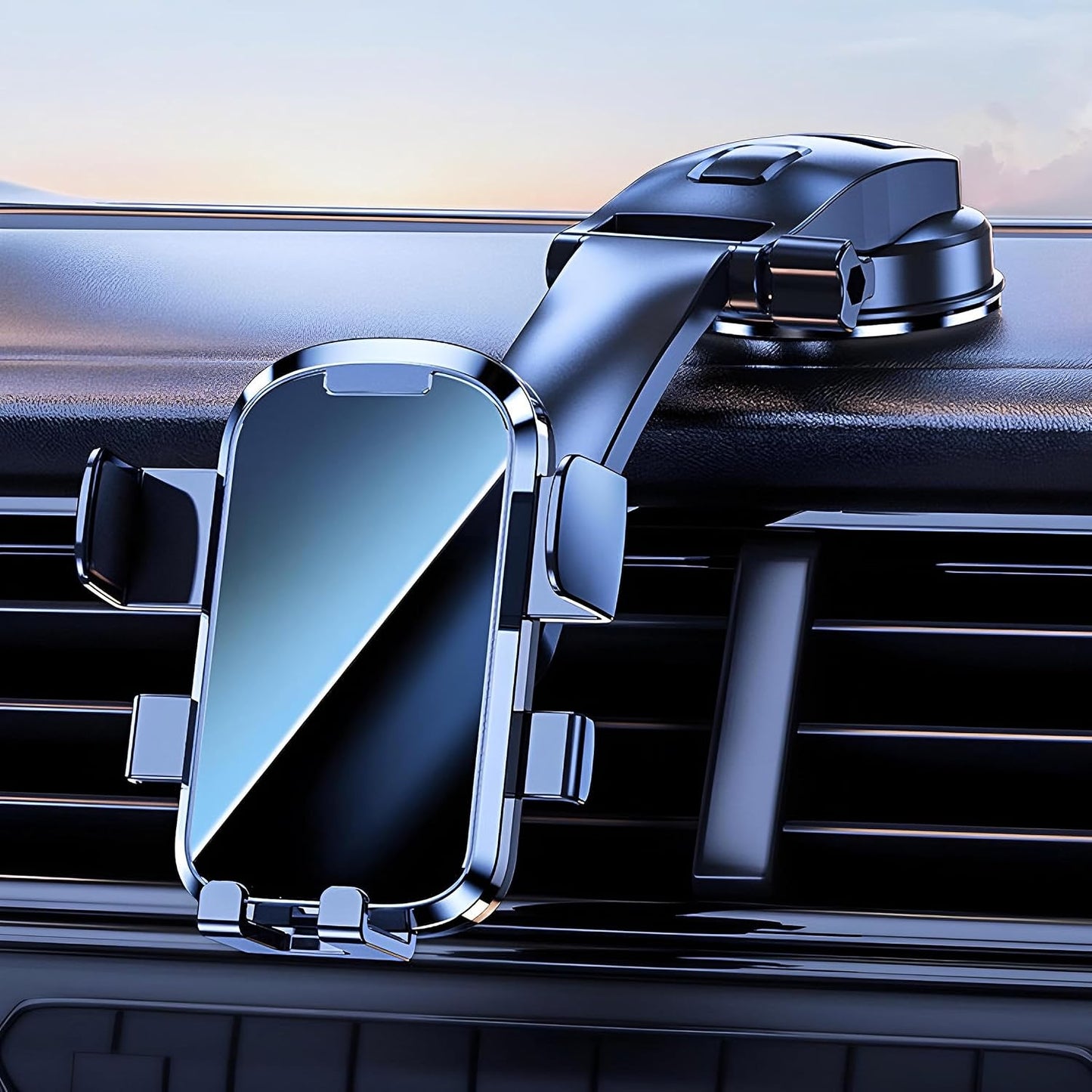 π±π Car Phone Holder with 360Β° Adjustable Arm | Non-Slip Silicone Pad π§² | Compatible with All Smartphones π²