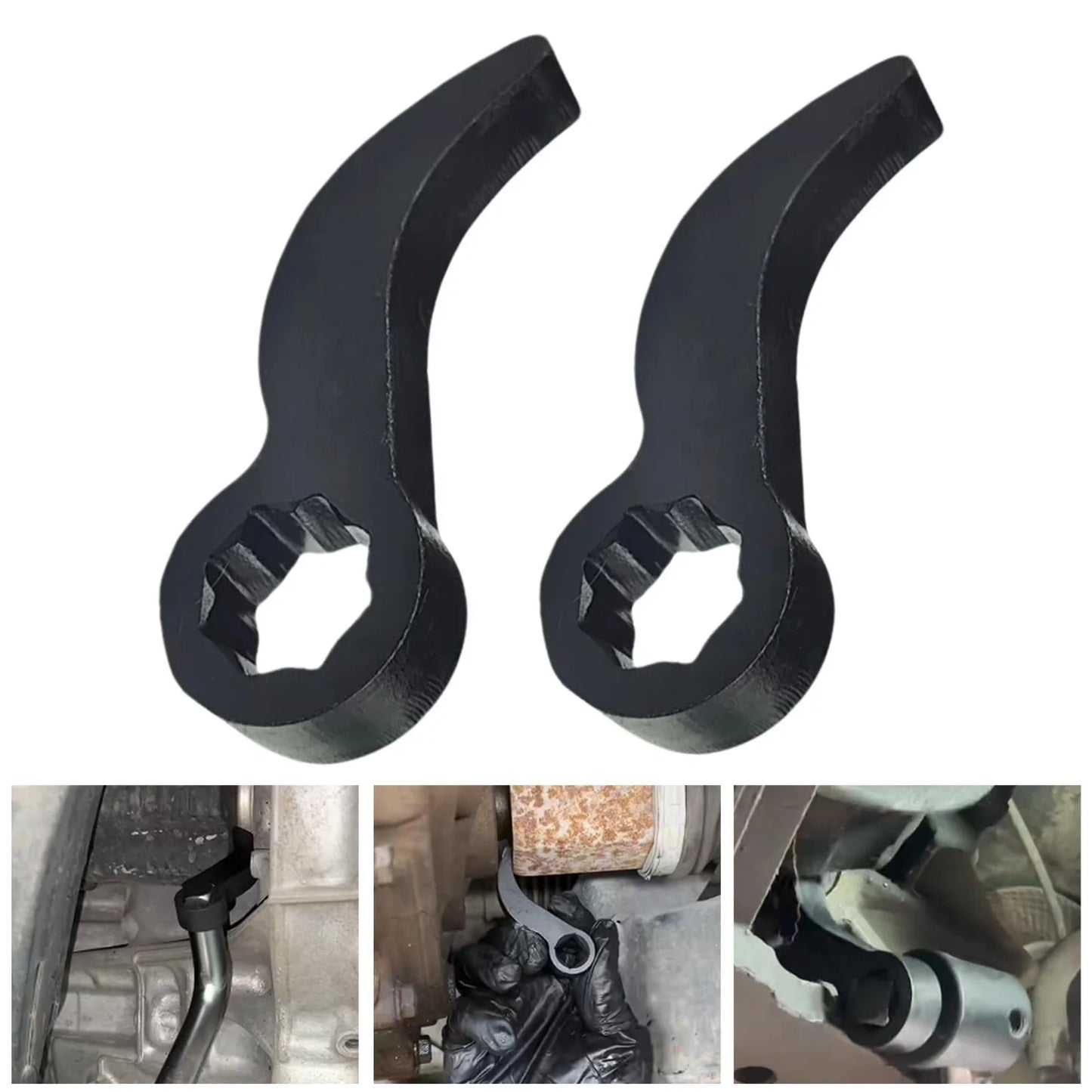 🔧 1/2Pcs Heavy-Duty Crowbar Adapter Head Tools | Rustproof & Corrosion Resistant Pry Bar Wrench Head for Car Repairs 🚗🛠️