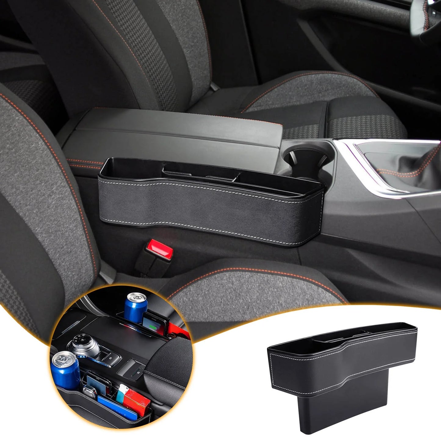 πͺπ Car Seat Gap Filler Storage Bag | Prevent Drops & Organize Essentials! π§΄π±