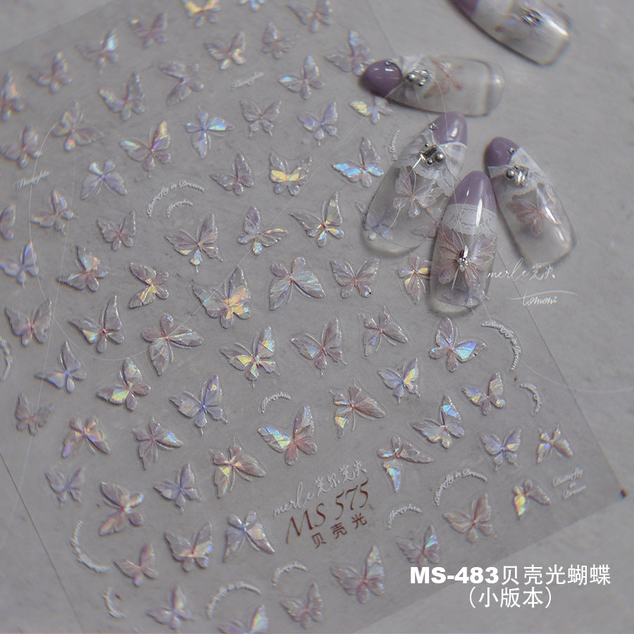 Less than 350π¦ Butterfly Nail Art Stickers β¨ | Easy DIY Nail Decoration, Long-Lasting & Stylish π
