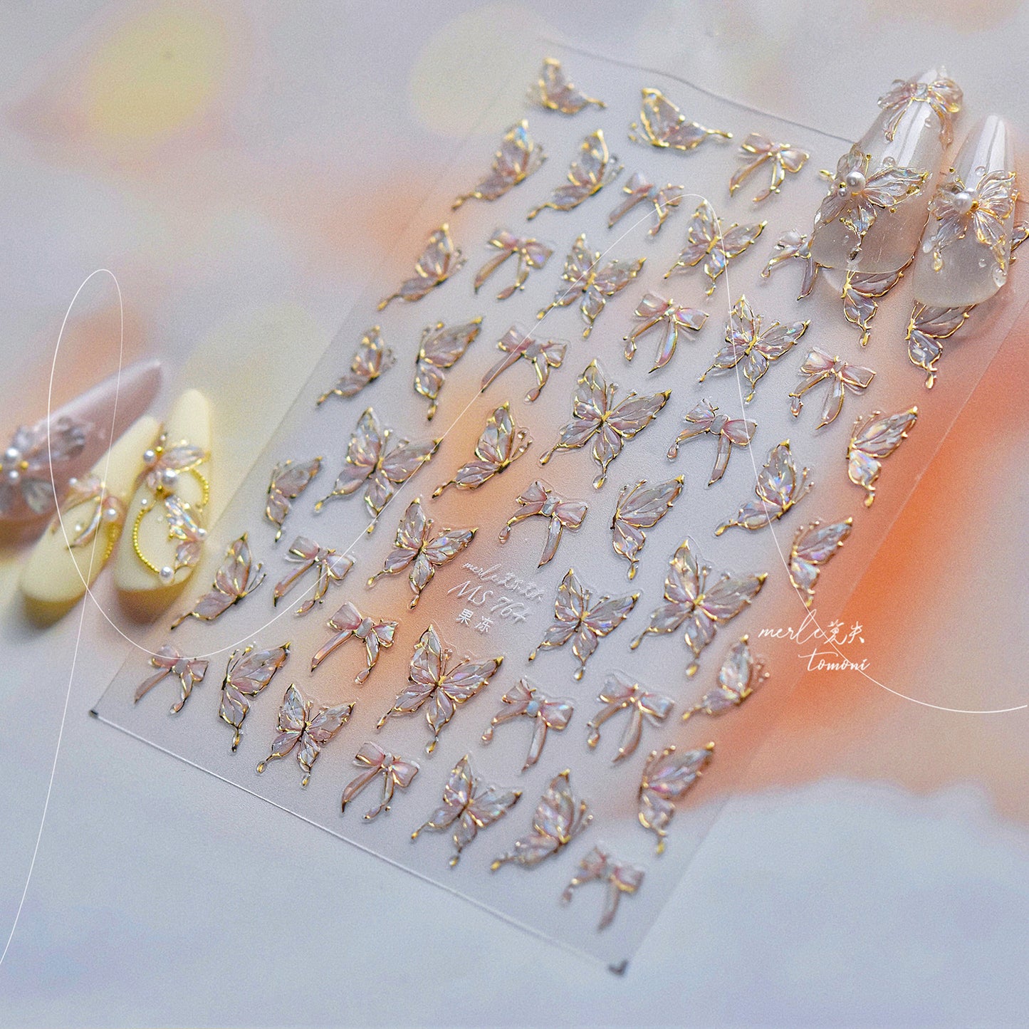 Less than 350π¦ Butterfly Nail Art Stickers β¨ | Easy DIY Nail Decoration, Long-Lasting & Stylish π