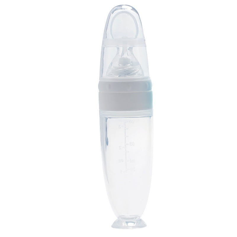 👶🍼 Feeding Spoon with Bottle | Soft Silicone Baby Spoon – Easy, Mess-Free Feeding! ✨