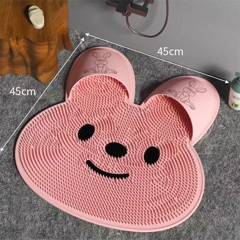 π° Extra-Large Bunny Shower Mat πΏ | Non-Slip Silicone Bath Mat with Suction Cups β Safe & Cute for All Ages! πΆπ§