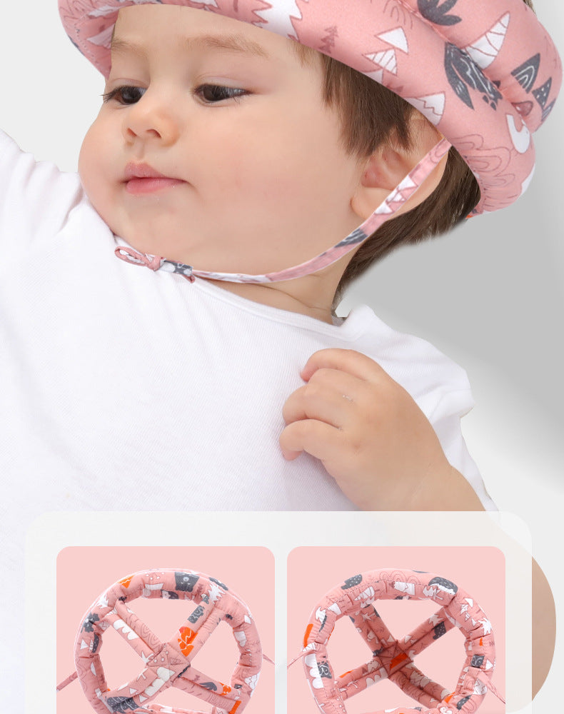 π§’ Adjustable Toddler Protective Hat πΆ | Soft Infant Head Cover for Crawling & Walking Safety πΌπ