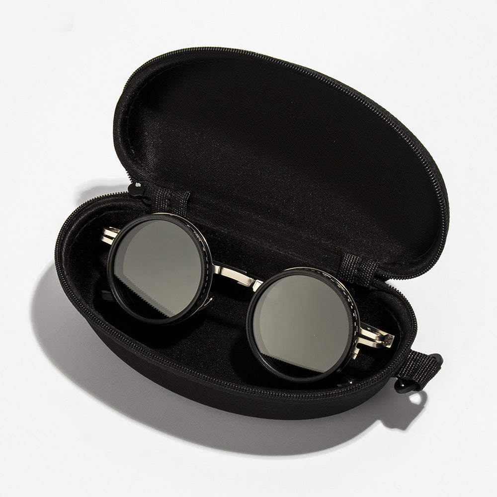 ๐ถ๏ธ Adjustable ND Sunglasses 1-9๏ธโฃ | Round Polarized Lenses with Tint Filter ๐