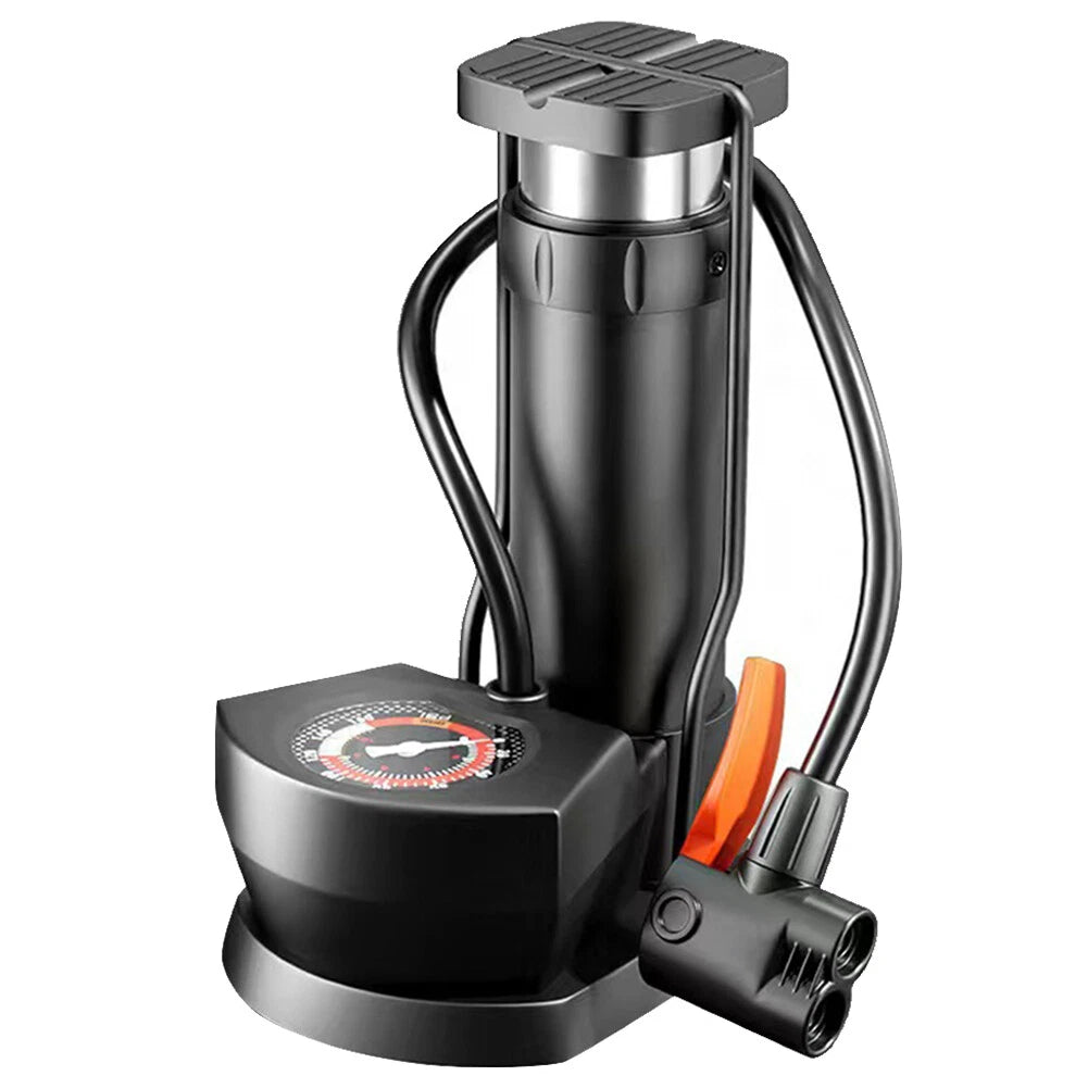 🦶💨 Foot-operated air pump | Portable high-pressure air pump, suitable for bicycles, motorcycles, cars, balls, etc.! 🚴♂️⚽