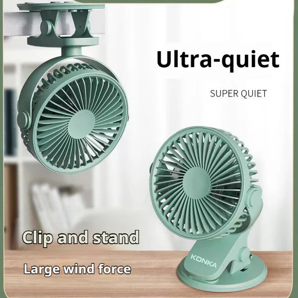 🌬️✨ Multifunctional Clip-On Digital Display Small Fan – Stay Cool Anywhere, Anytime! 💨