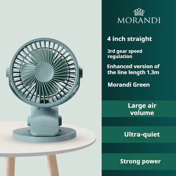 🌬️✨ Multifunctional Clip-On Digital Display Small Fan – Stay Cool Anywhere, Anytime! 💨