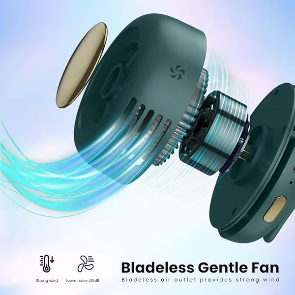 ❄️ Stay Cool Anywhere | Portable Silent Mini Bladeless Electric Fan💖