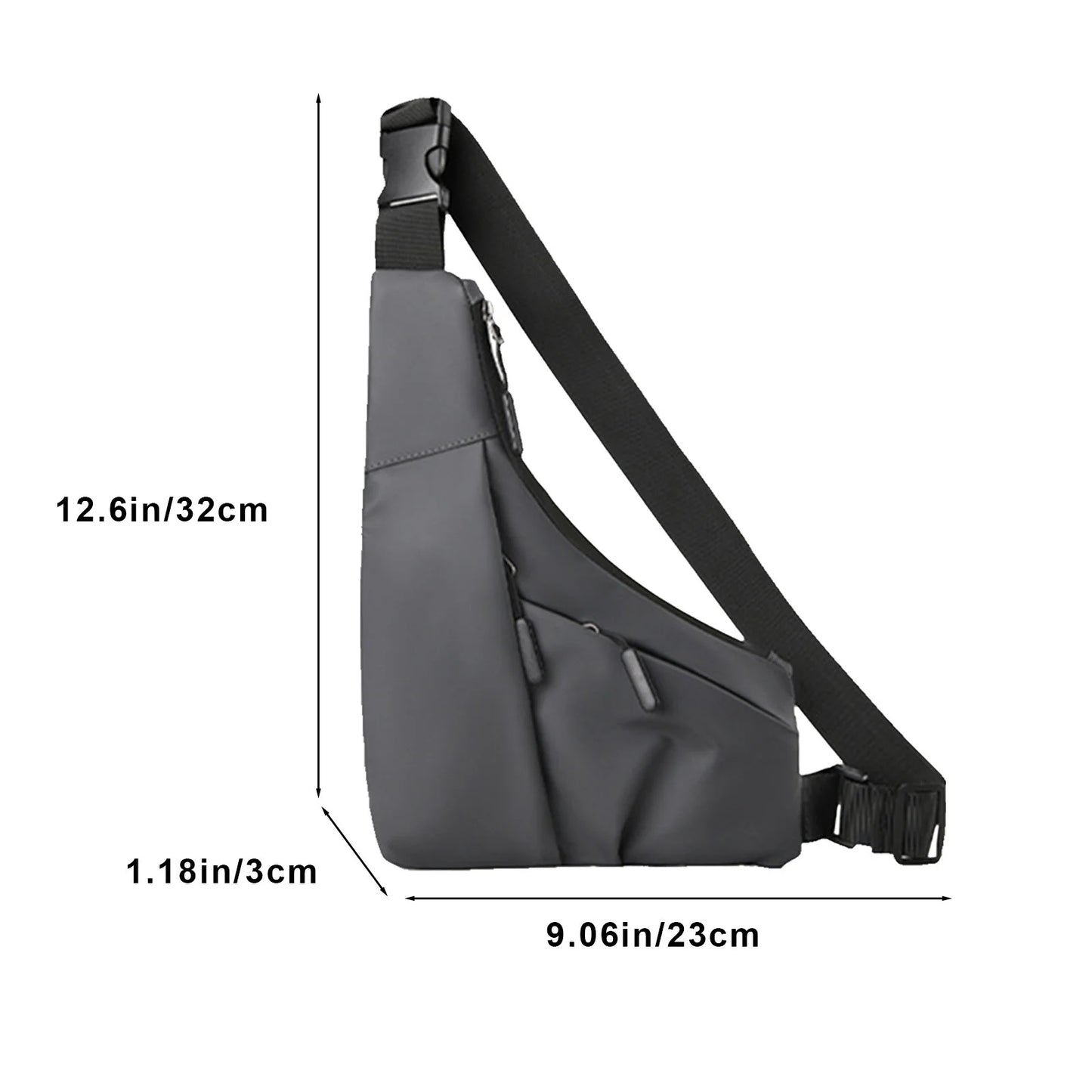 🎽 Waterproof Chest Belt Bag | Adjustable Running Fanny Pack 📱🎒 | Compact Triangle Chest Phone Holder with Shoulder Straps for Jogging & Travel 🏃‍♂️✨