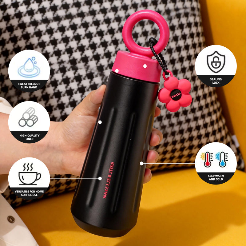 2026 Women's Elegant Portable Thermos Water Bottle Buy 2 Pcs Only Rs1399