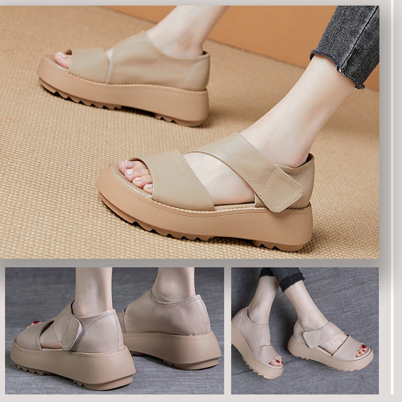 Women's Retro Thick Sole Velcro Sandals✨