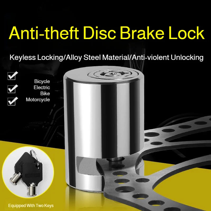 Motorcycle Anti-Theft Disc Brake Lock