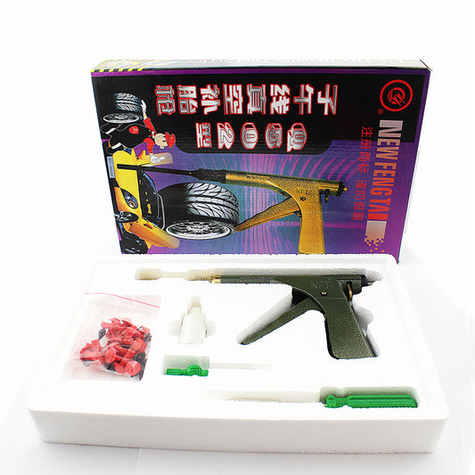 🔧 Mushroom Head Tire Repair Gun Kit | Tubeless Tire Puncture & Leak Fix Tool for Cars & Bikes 🛞💥