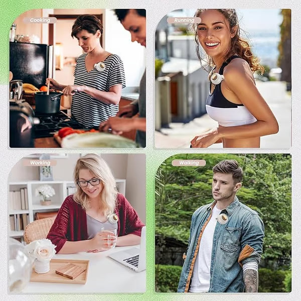 ❄️ Stay Cool Anywhere | Portable Silent Mini Bladeless Electric Fan💖