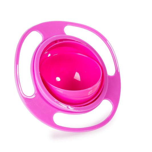 🍼✨ 360° Magic Spill-Proof Rotating Baby Bowl | Universal No-Spill Feeding Dish with Lid 🍽️👶