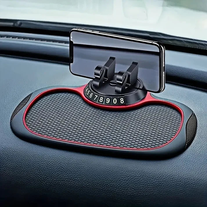 🚗 360° Rotating Car Phone Mount 📱 | Anti-Slip Silicone Dashboard Holder | Universal & Multi-Functional 🌟