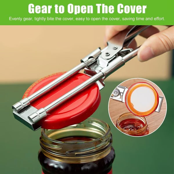 💥 Open Any Jar with Zero Effort! 💪 | Adjustable Stainless Steel Jar Opener✨