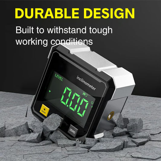 📏🔴 Get perfect alignment every time | 4-Side Magnetic Digital Angle Gauge with Laser