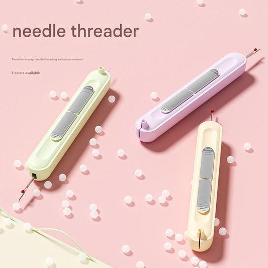 🧵✨【Buy 1 Get 1 Free】 Thread Your Needle in Seconds | 3-in-1 Threading & Seam-Ripping Tool