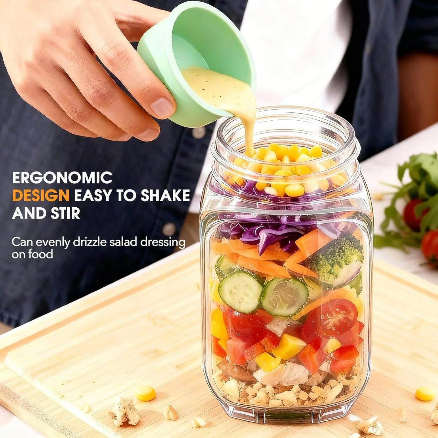 🌟 🌟The Original Salad Pod | Suitable for Home, Outdoor, Travel and Party