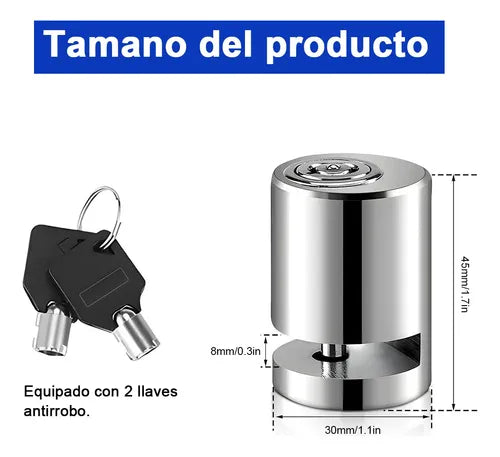 Motorcycle Anti-Theft Disc Brake Lock