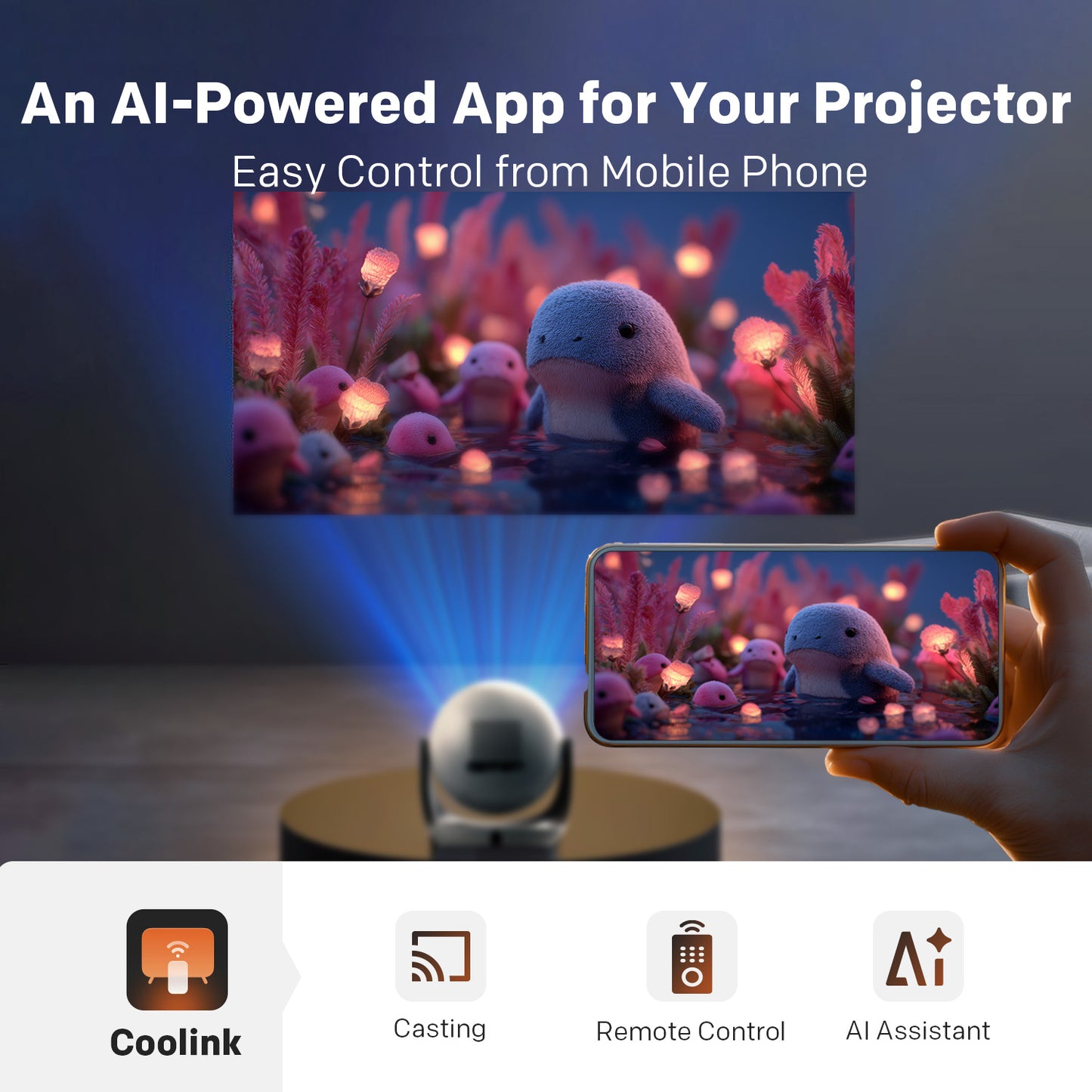 📽️ HD Portable Projector | Home Theater, Outdoor Movies & Gaming ✨
