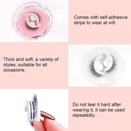 💖👁️ Self-Adhesive Eyelashes – Effortless Glam, No Mess! ✨