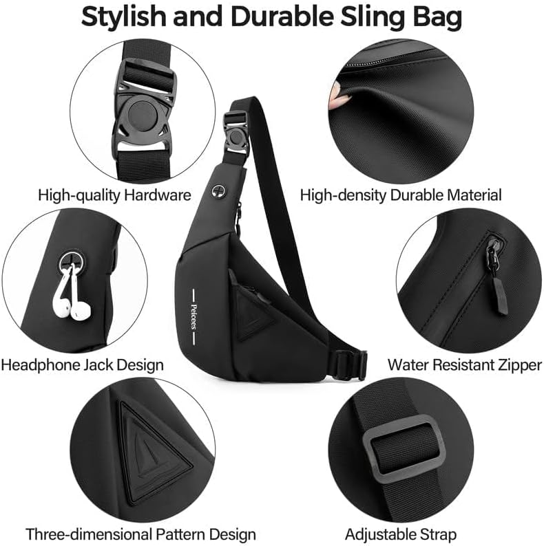 🎒 Unisex Messenger Bag | Lightweight Waterproof Hiking Backpack 💧 | Slim & Stylish Shoulder Bag for Everyday Adventures 🏞️✨