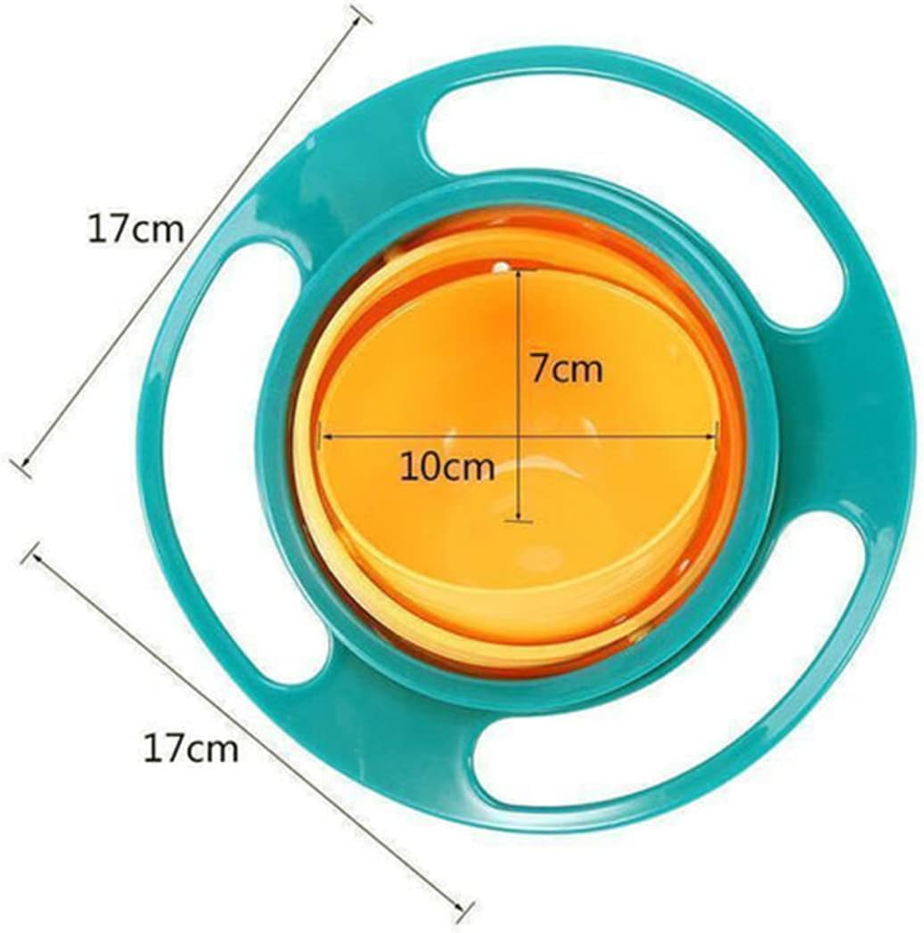 🍼✨ 360° Magic Spill-Proof Rotating Baby Bowl | Universal No-Spill Feeding Dish with Lid 🍽️👶