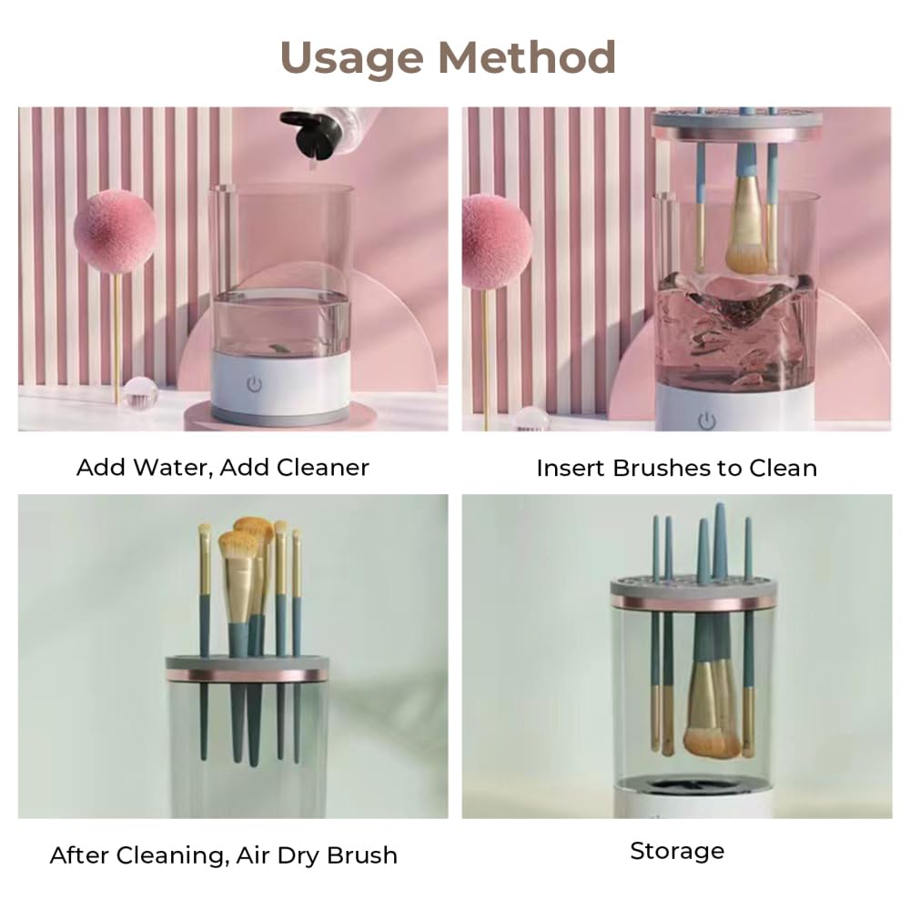 🖌️ Compatible with All Brush Sizes – Gentle, Fast & Effective Cleaning! 💨