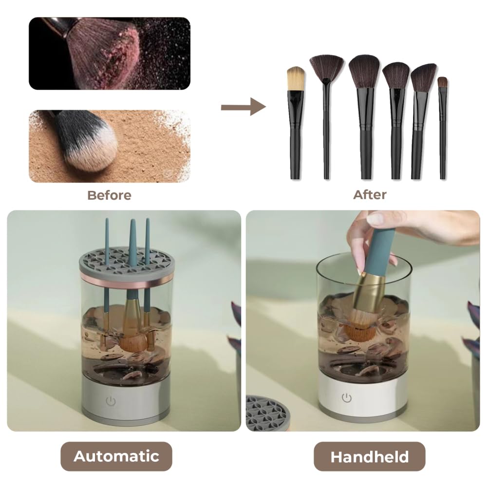 🖌️ Compatible with All Brush Sizes – Gentle, Fast & Effective Cleaning! 💨
