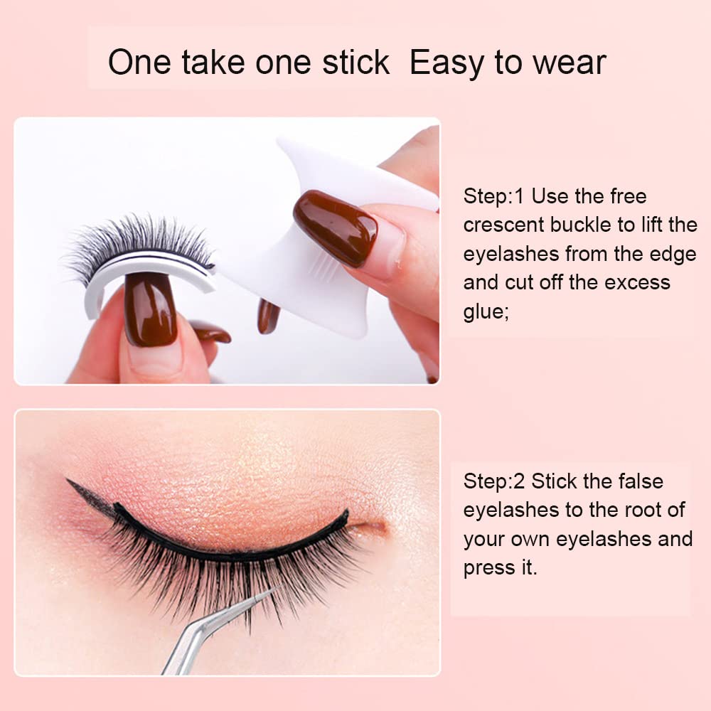 💖👁️ Self-Adhesive Eyelashes – Effortless Glam, No Mess! ✨