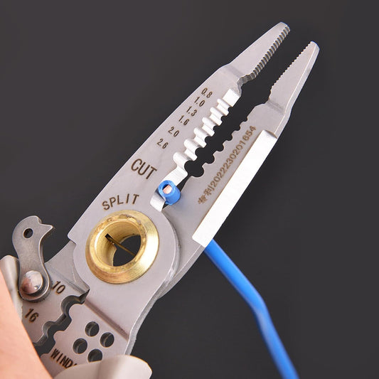 🔧⚡ 7-Inch Professional Wire Stripper & Crimping Tool – Compact & Powerful! 🧰
