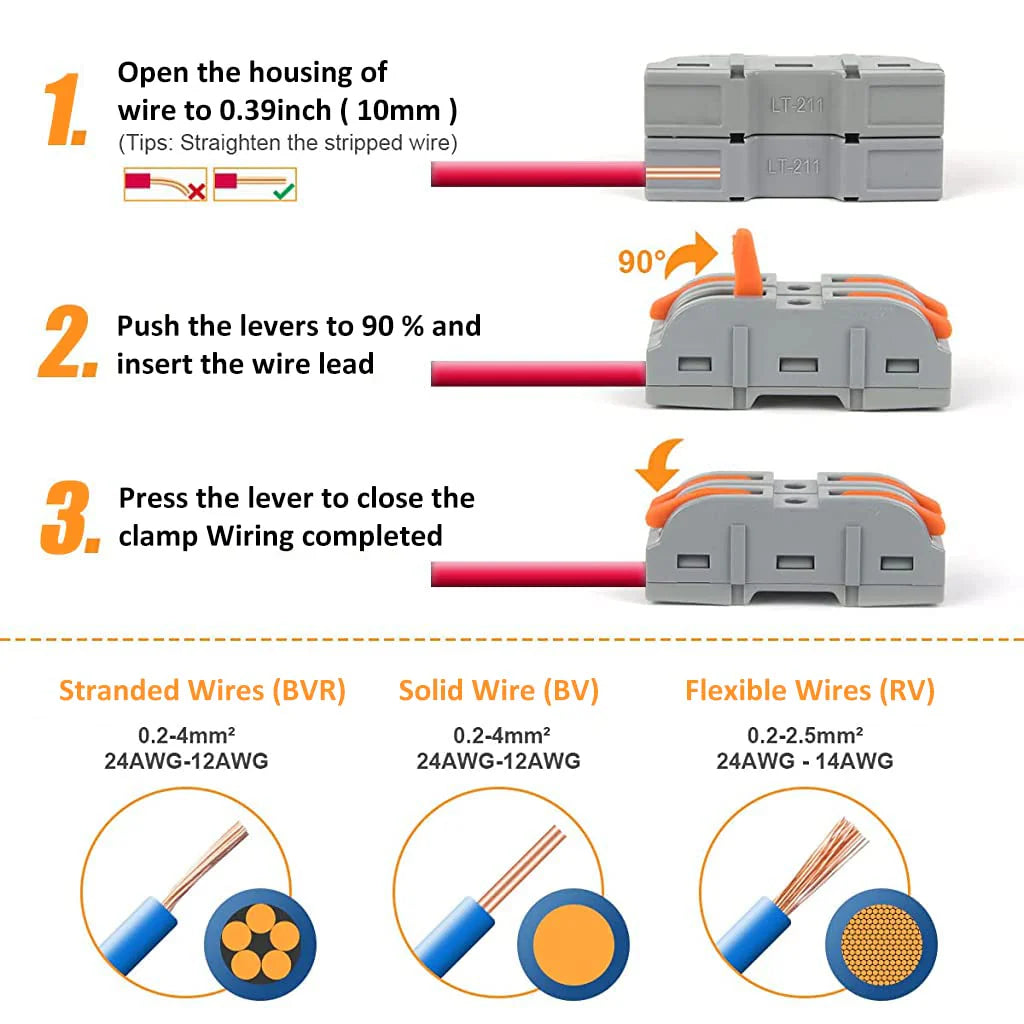 🔌⚡ Quick & Secure Wire Connectors | Easy Electrical Connections for Home & Work