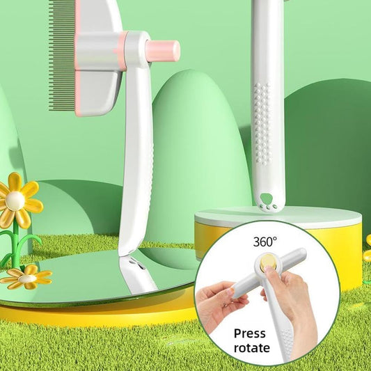 🐾 2025 Upgraded Cat & Dog Grooming Comb 🐶🐱 Say goodbye to fur mess & hello to happy pets! 🎉