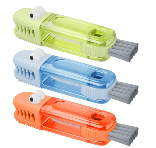 🔥🔥【3 Pieces Set】✨3-in-1 Crocodile Brush 🐊 Deep Cleaning for Narrow Cup Lids & Tableware Gaps 🧼