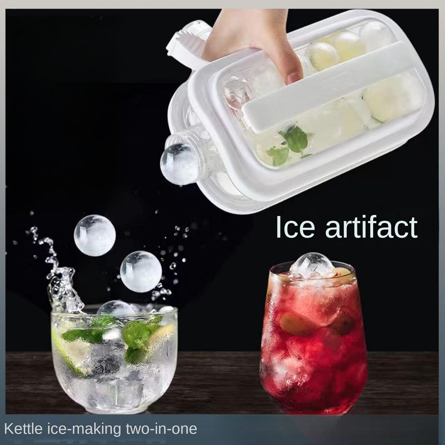 ❄️🍹 Super Convenient Foldable Ice Maker & Ice Bucket Combo – Perfect for Home! 🏠✨
